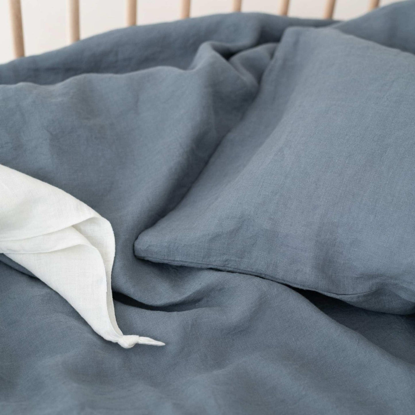 Molde Linen Duvet Cover Set – Blue Fog
