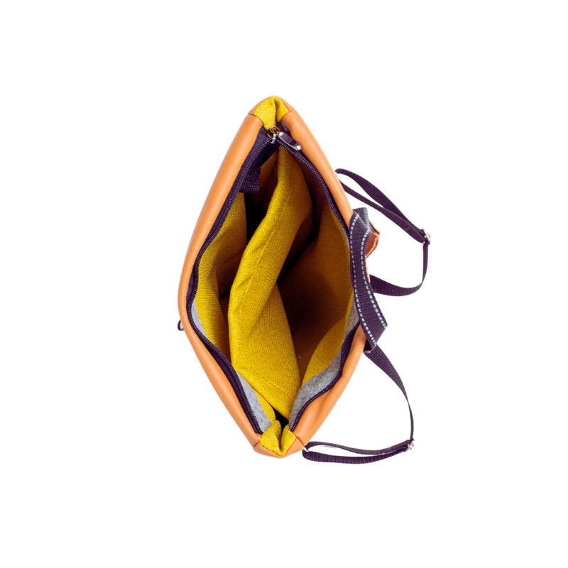 Gränna Repurposed Leather Backpack - Calvados