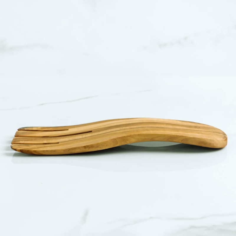 Hörvik salad hands 2-piece serving set - Olive Wood