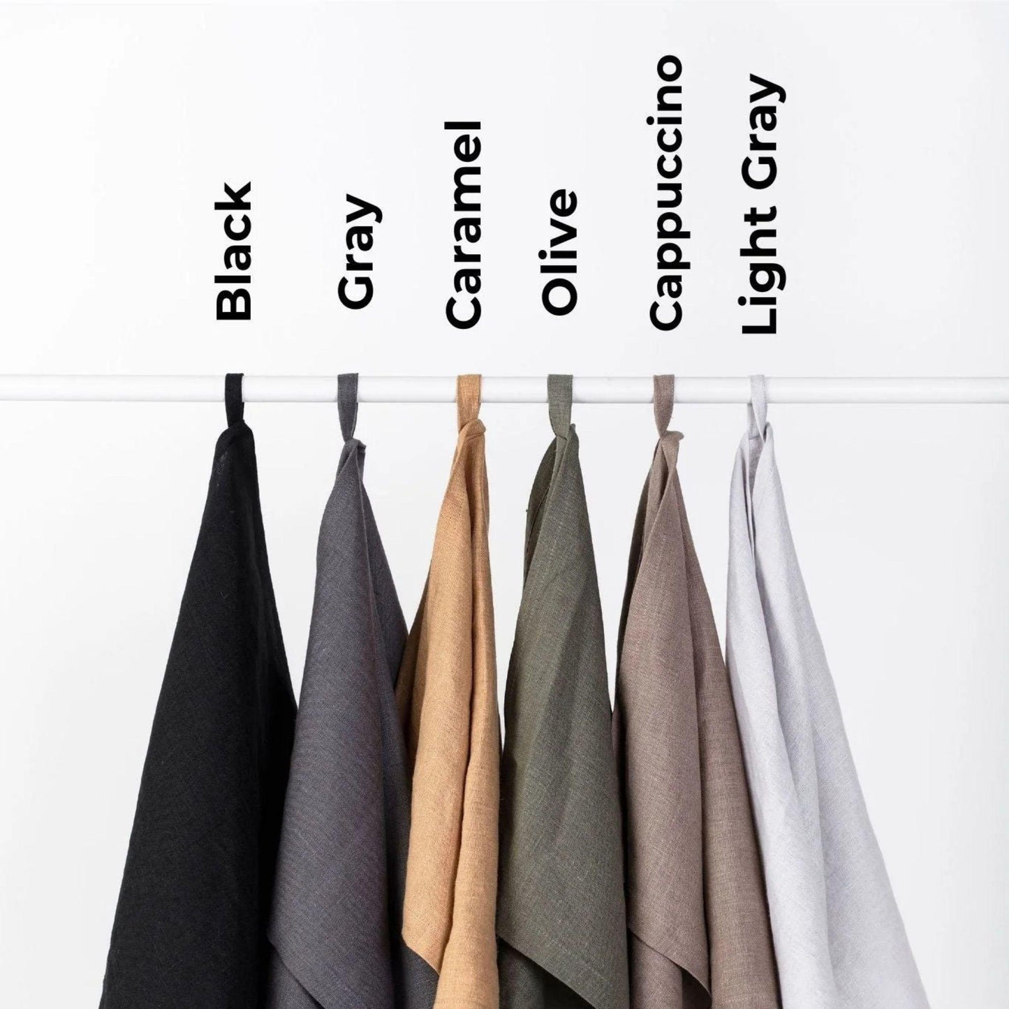 Linen Kitchen Towel With Ruffles