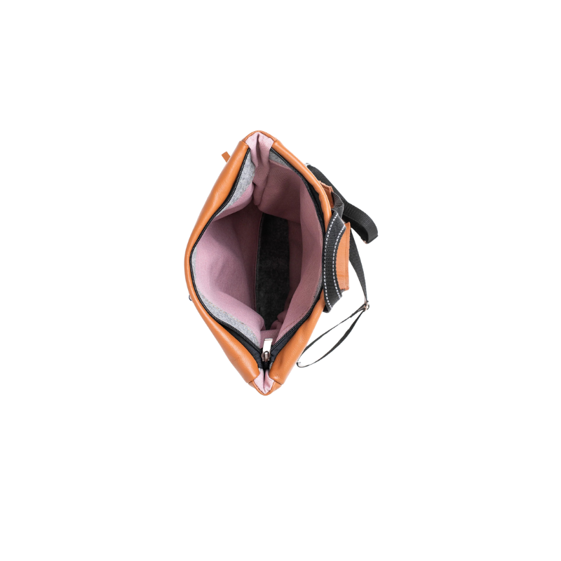 Fauske Repurposed Leather Backpack - Peanut