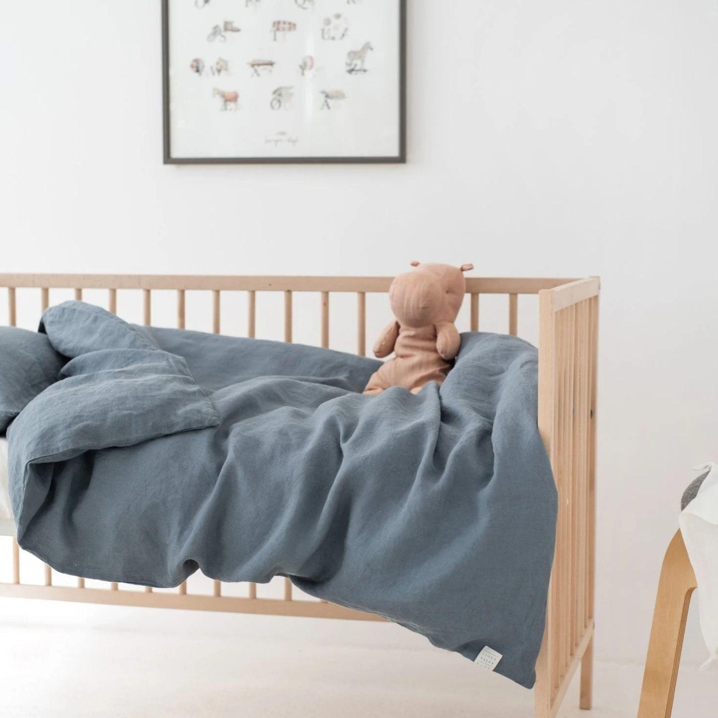 Molde Linen Duvet Cover Set – Blue Fog