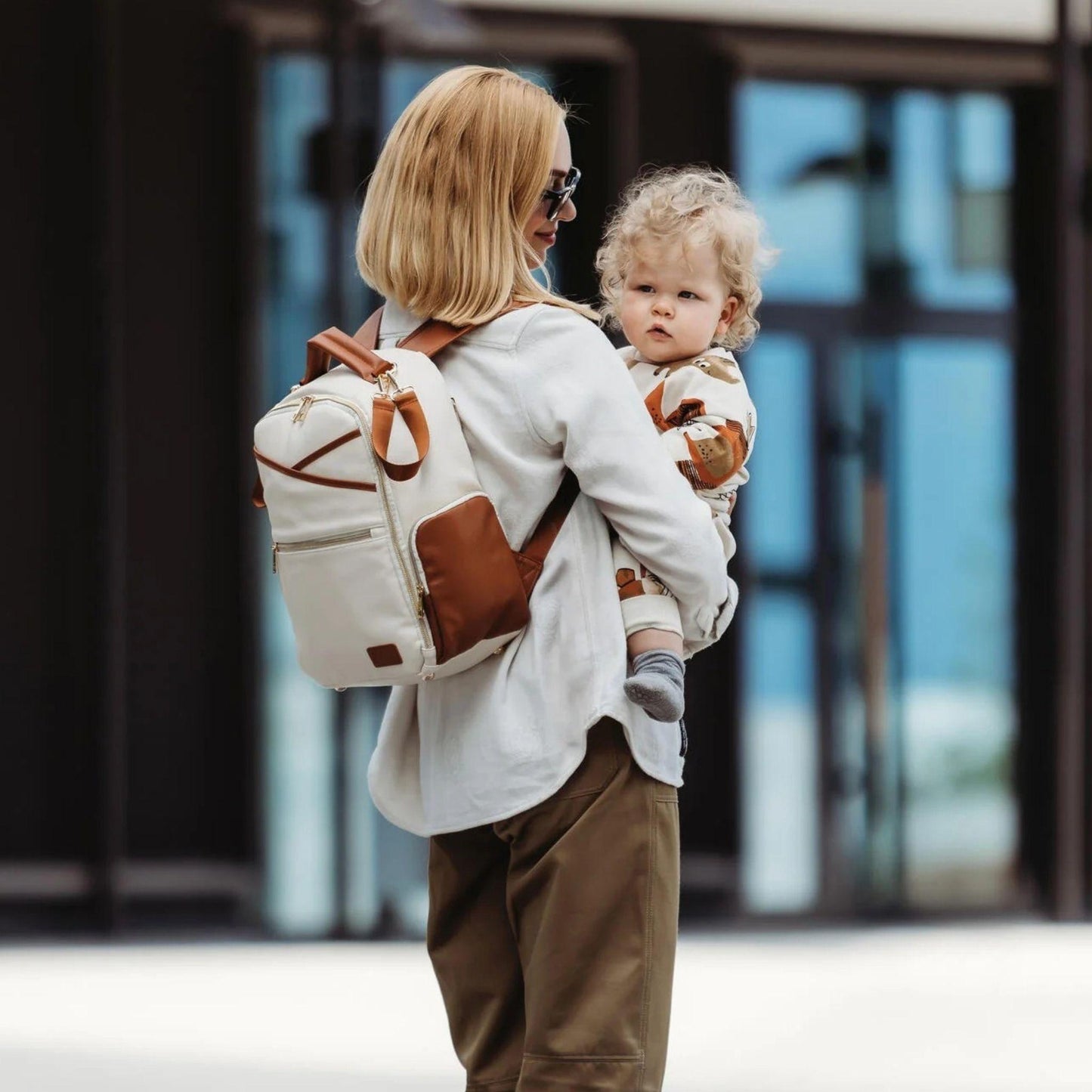 Vadsø Small Diaper Backpack – Cappuccino