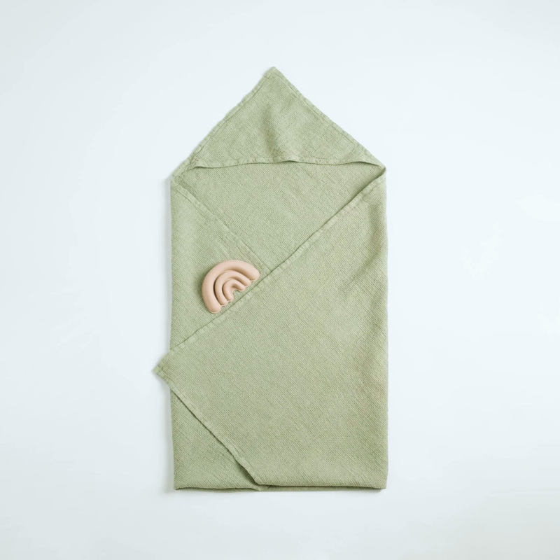 Fauske Linen Towel Kids - Sage