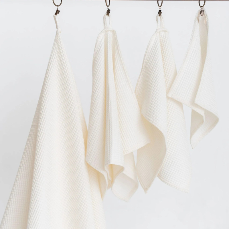 Sigtuna organic cotton towel - Cream