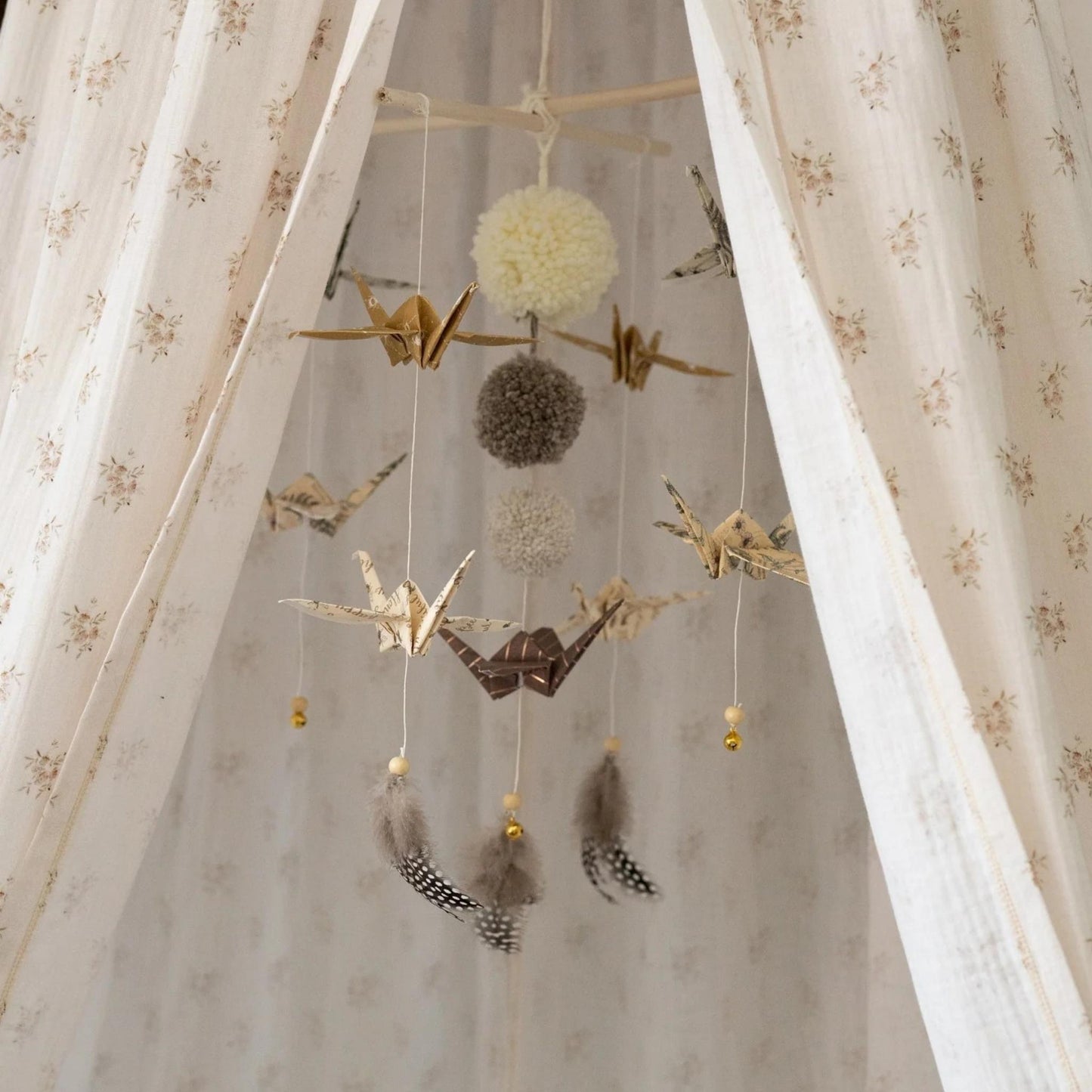 Arboga Organic Cotton Canopy – Boho Flowers