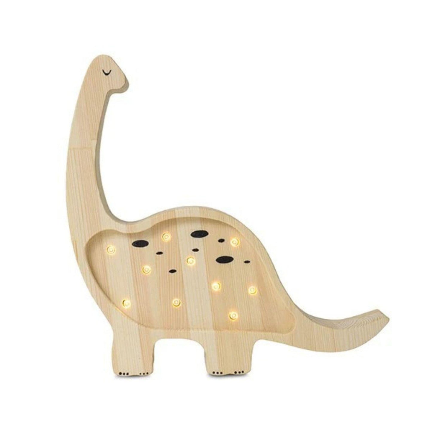 Gävle Mini Dino Lamp – Pinewood & Gentle Glow