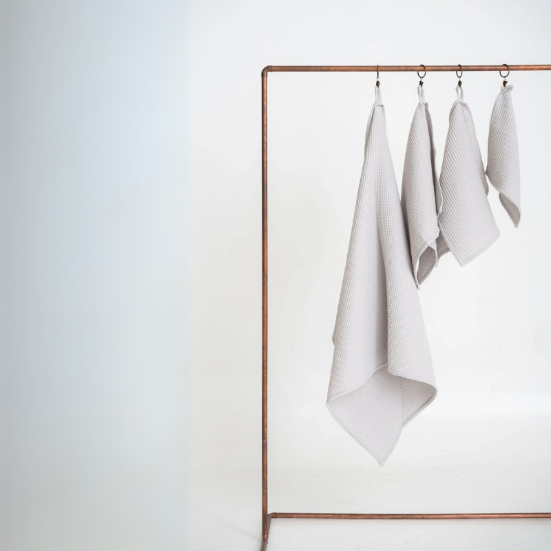 Quarnbek organic cotton towel - Light Gray