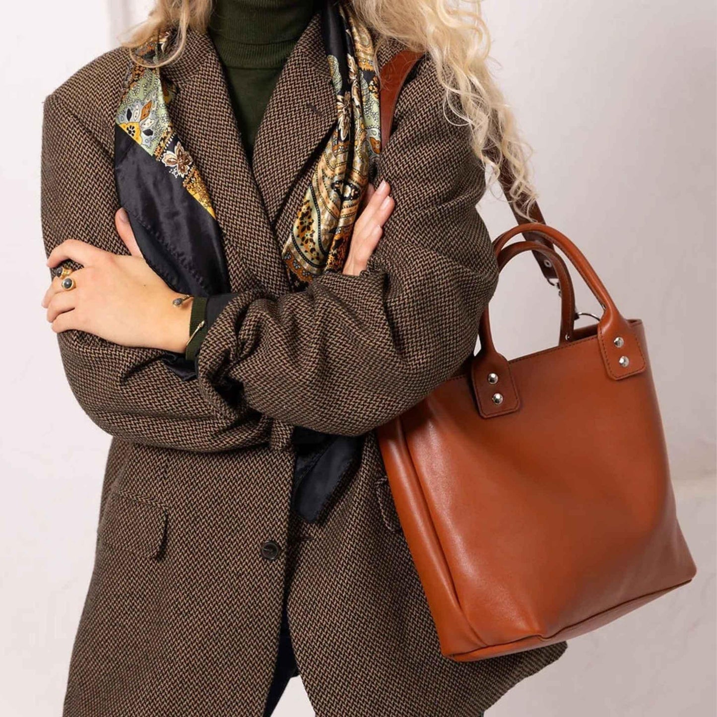 Lovikka Leather Handbag – Ginger
