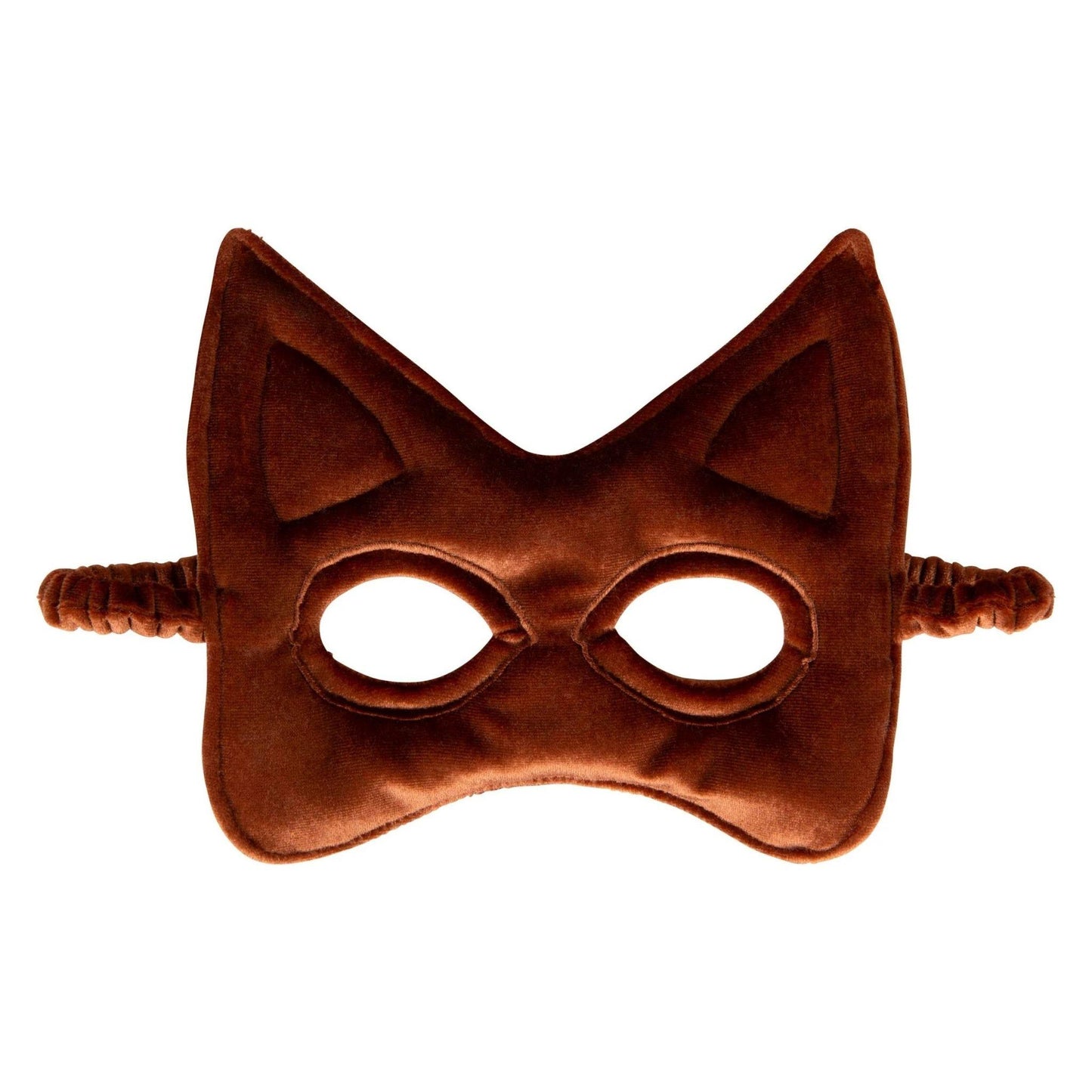 Brown cat mask on a white background