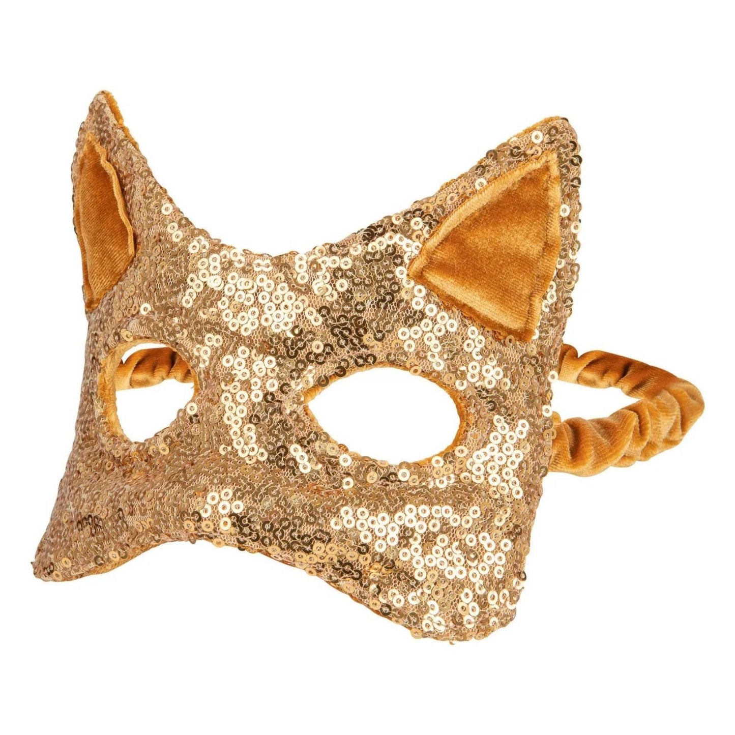 Reine Cat Mask – Gold Sequins