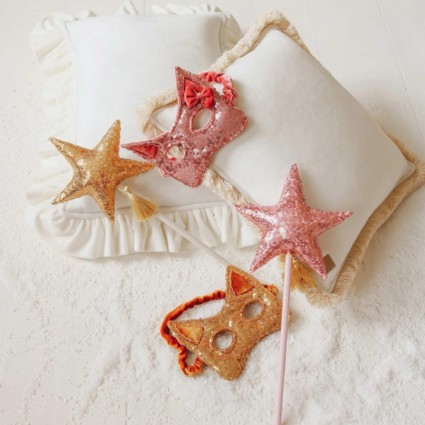 Rättvik Cat Mask – Pink Sequins