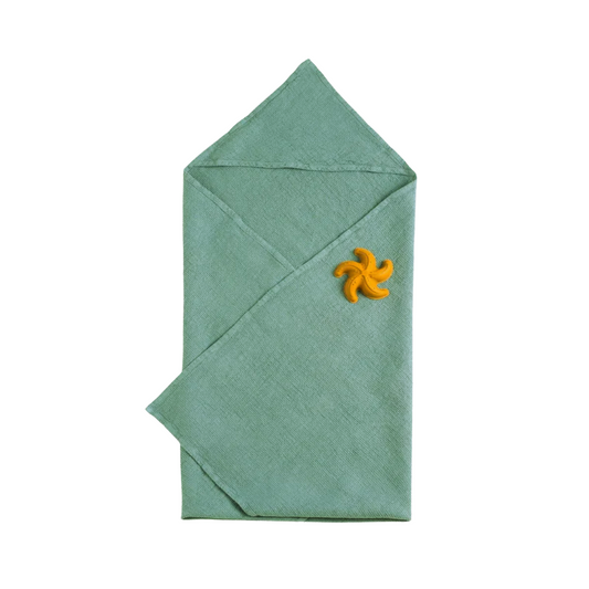 Gränna Linen Towel Kids - Blue Fog