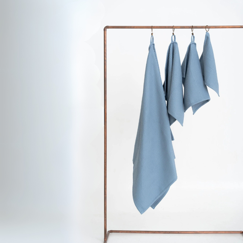 Åhus organic cotton towel - Blue