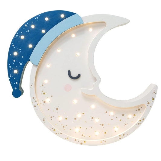 Røros Moon Lamp – Pinewood & Warm Light