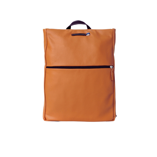 Gränna Repurposed Leather Backpack - Calvados