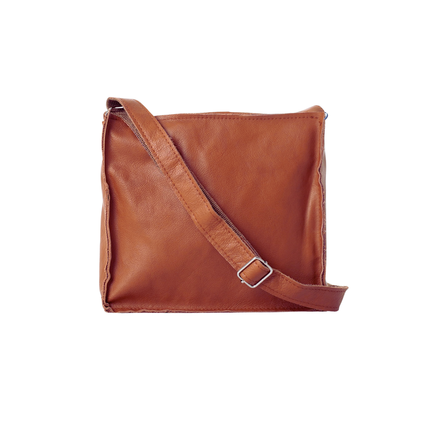 Lofoten Repurposed Leather Shoulder Bag - Peanut
