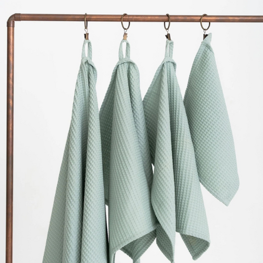 Hjo organic cotton towel - Sage Green
