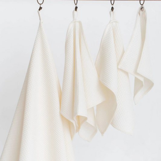 Sigtuna organic cotton towel - Cream