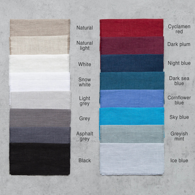 Ask linen couch cover - White