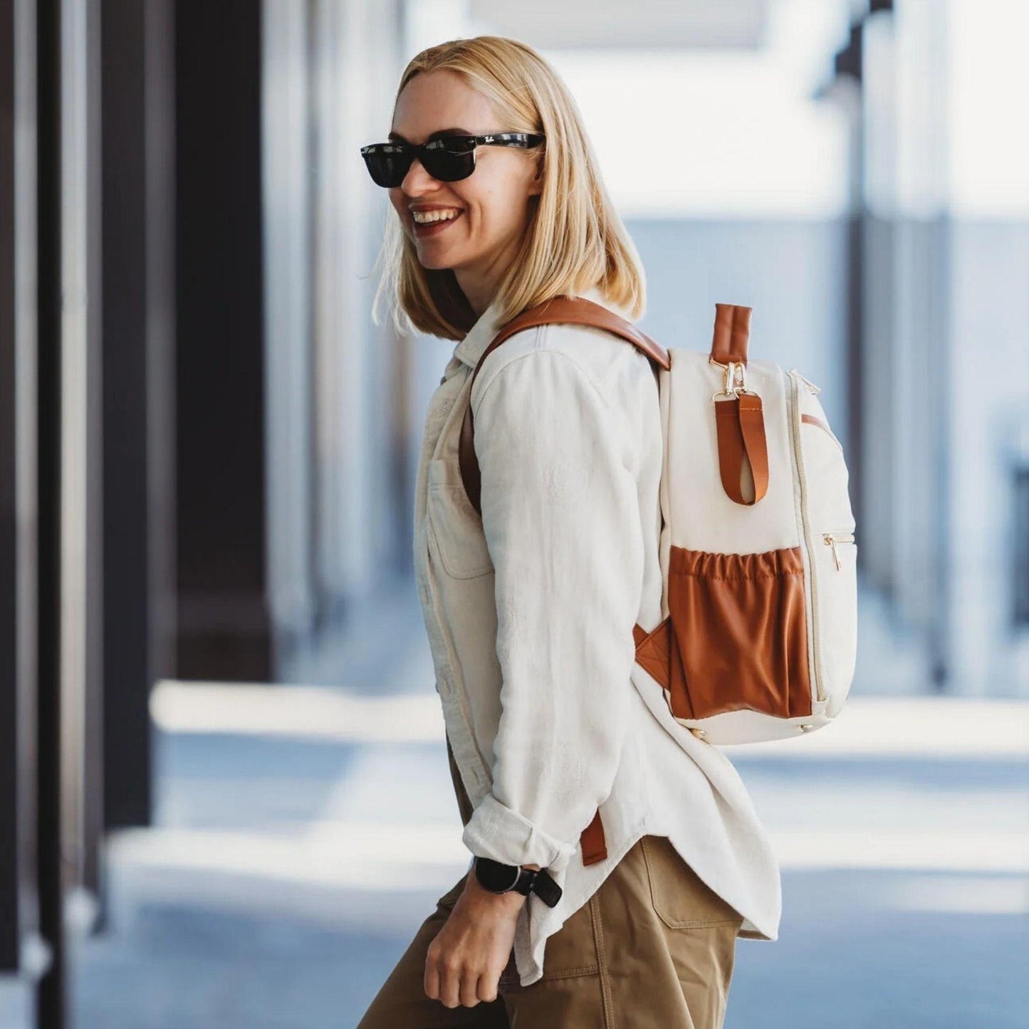 Vadsø Small Diaper Backpack – Cappuccino