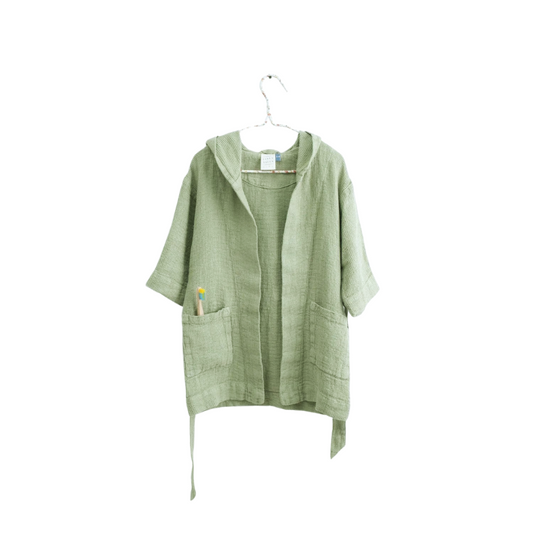 Vöyri Linen Bathrobe Kids - Sage