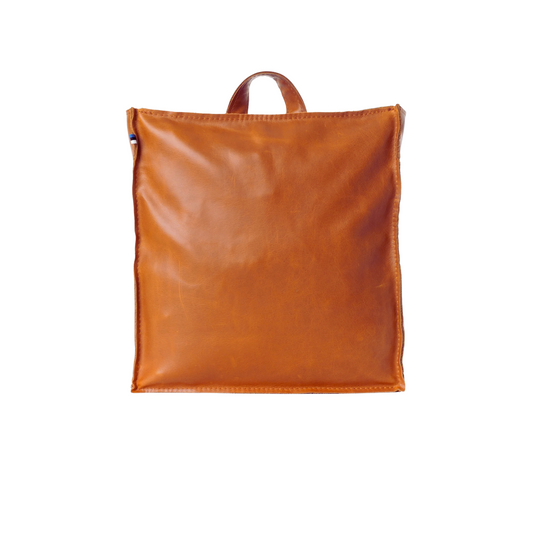Quarnbek Repurposed Leather Backpack - Caramel