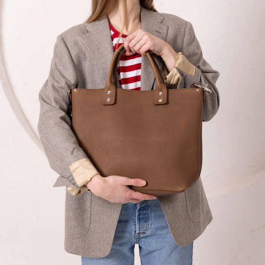 Lovikka Leather Handbag – Cappuccino