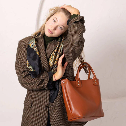 Lovikka Leather Handbag – Ginger