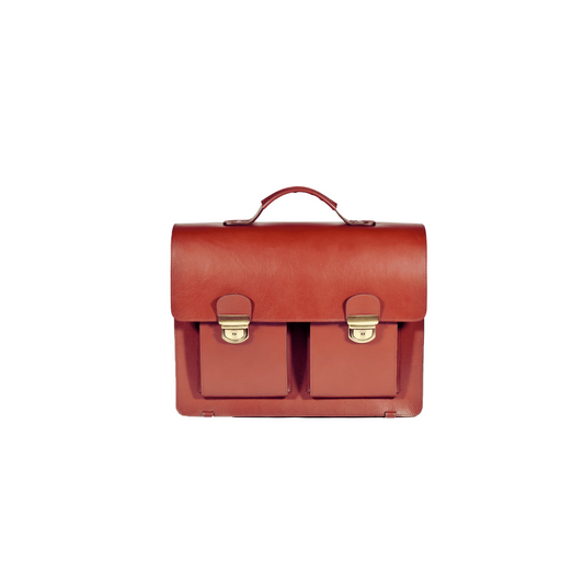 Orsa Artisan Leather Briefcase - Cognac